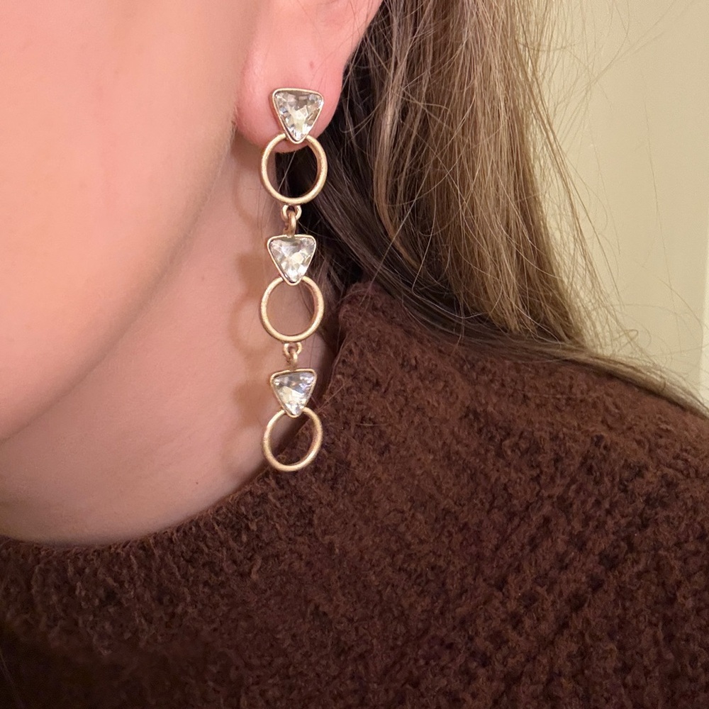 Engagement Ring Drop Earrings